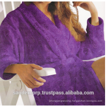 Jacquard bath robe
